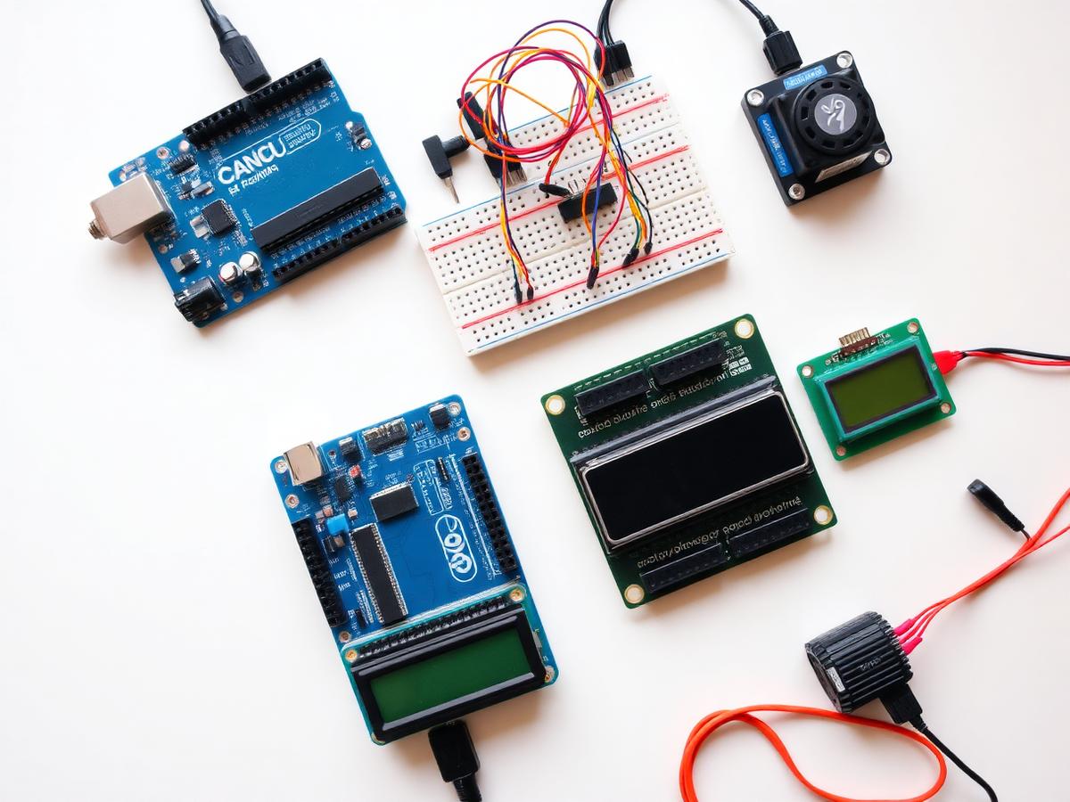 Arduino платалары, сенсорлор жана breadboard